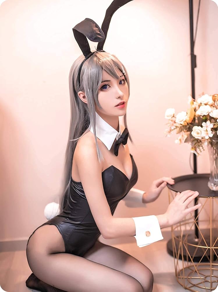 11月末まで バニーガール バニースーツ オレンジ 素人製 バニーガールコスチュームセット サテンVer. [COSPATIO